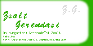 zsolt gerendasi business card